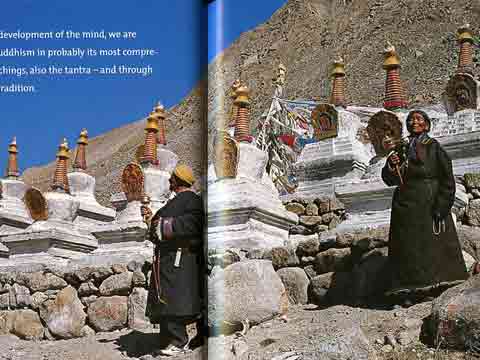 
Pilgrims At Dirapuk Gompa Chortens On Kailash Kora - Buddhism: Eight Steps To Happiness by Dieter Glogowski book
